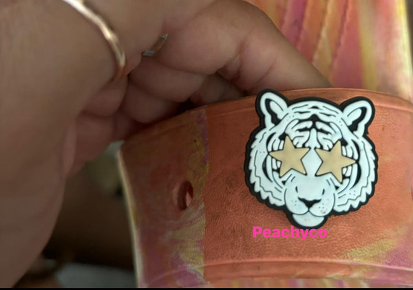 Tiger shoe charms