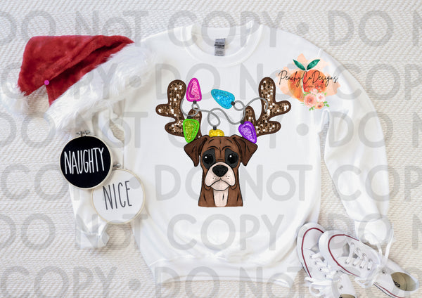 Boxer Christmas DTF