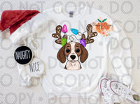Beagle Christmas DTF