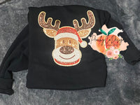 Reindeer sequin Chenille