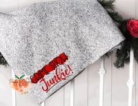 Crime Show Junkie Sublimation blanket transfer