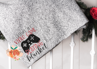 Video game sublimation blanket transfer