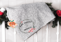Made Just for personalized name snuggles sublimation blanket
