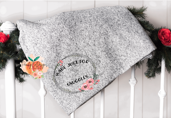 Made Just for personalized name snuggles sublimation blanket –  PeachyCoDesigns