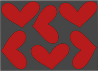 Heart Sleeve Red Gang sheet