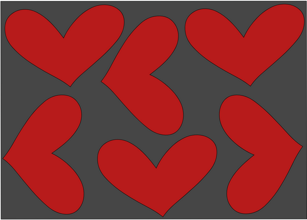 Heart Sleeve Red Gang sheet