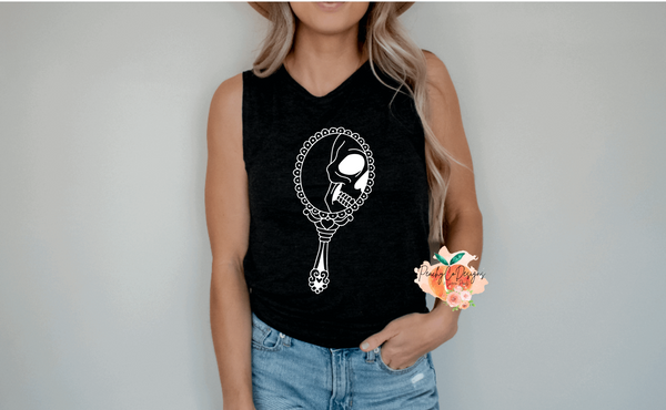 skeleton mirror