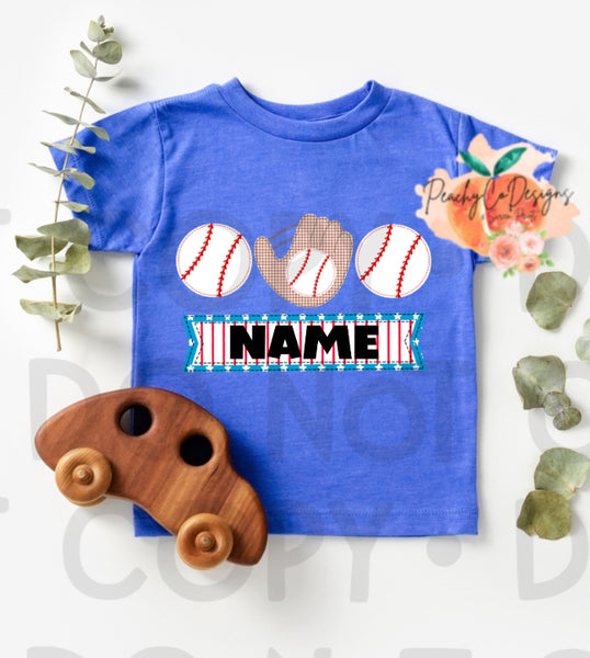 Toddler baseball custom dtf 2.10