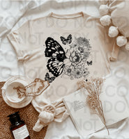 Floral butterfly