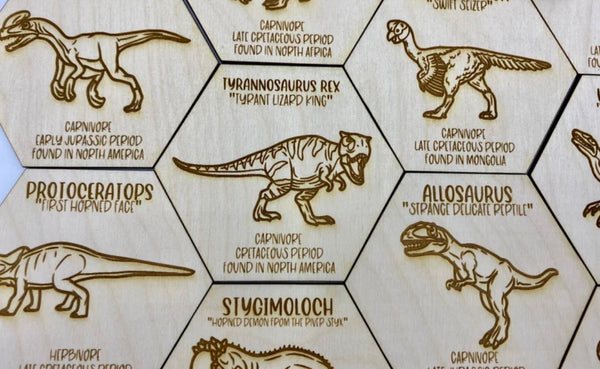 Dinosaur token set of 10 THT