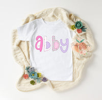 Unicorn name custom DTF toddler tuesday