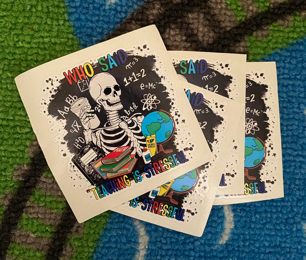 Who said teaching 2.5 inches 1 sticker