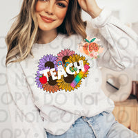 Teach floral DTF